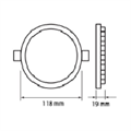 OPTONICA MINI PANNELLO ROTONDO 6W 360LM 4500K IP20